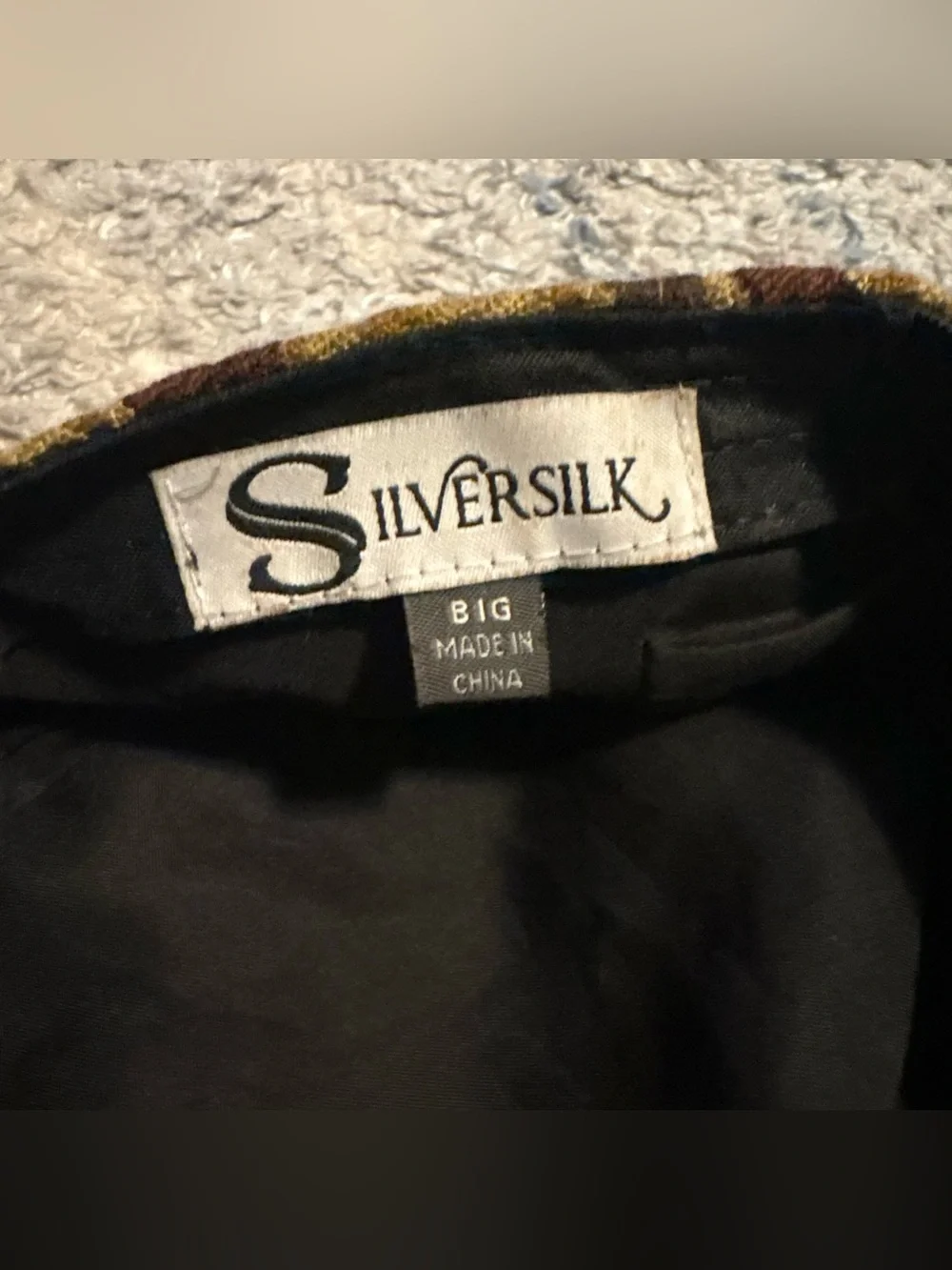 Silversilk Earth Tone Striped Textured Knit Flat Cap Newsboy Hat Size Big